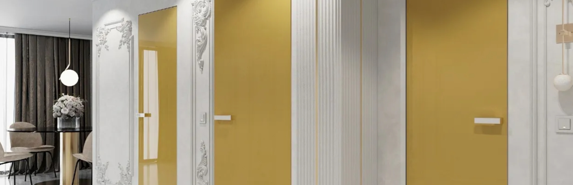 Двери скрытого монтажа PRESTIGE GLASS 1